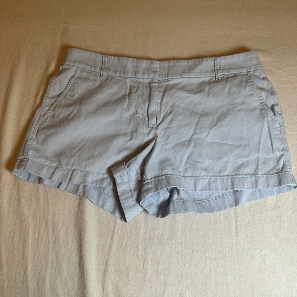 J.Crew Size 8 Reimagined 100% Cotton Classic Twill Light Blue Shorts Summertime